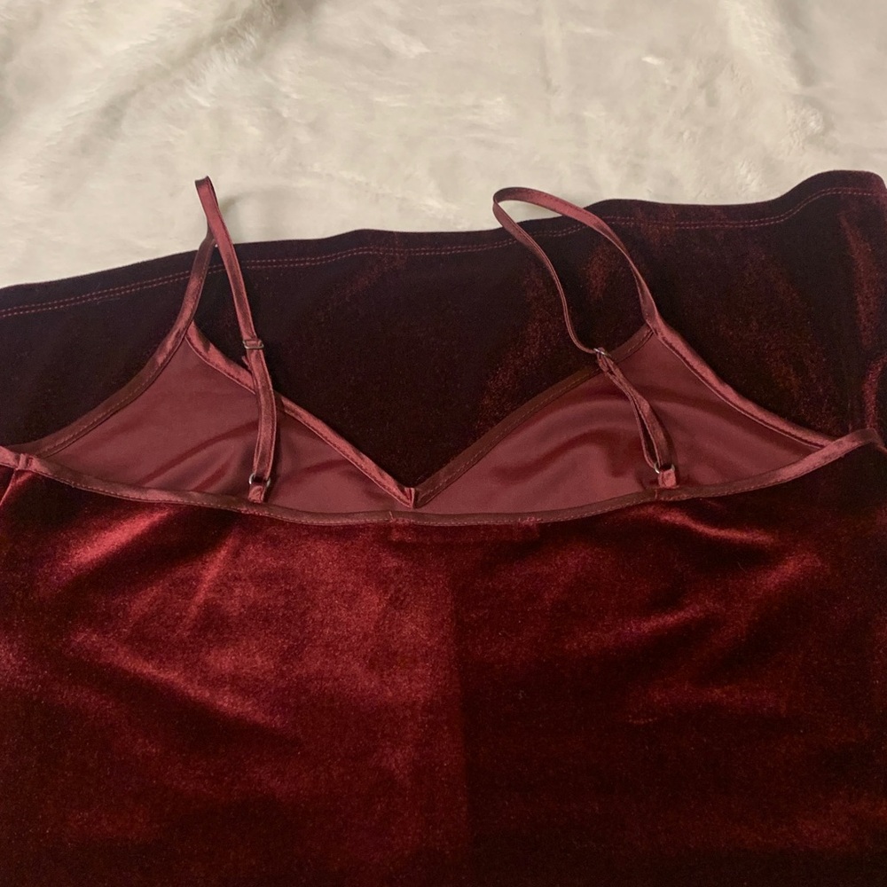 Abercrombie & Fitch Burgundy Mini Dress - Picture 10 of 11